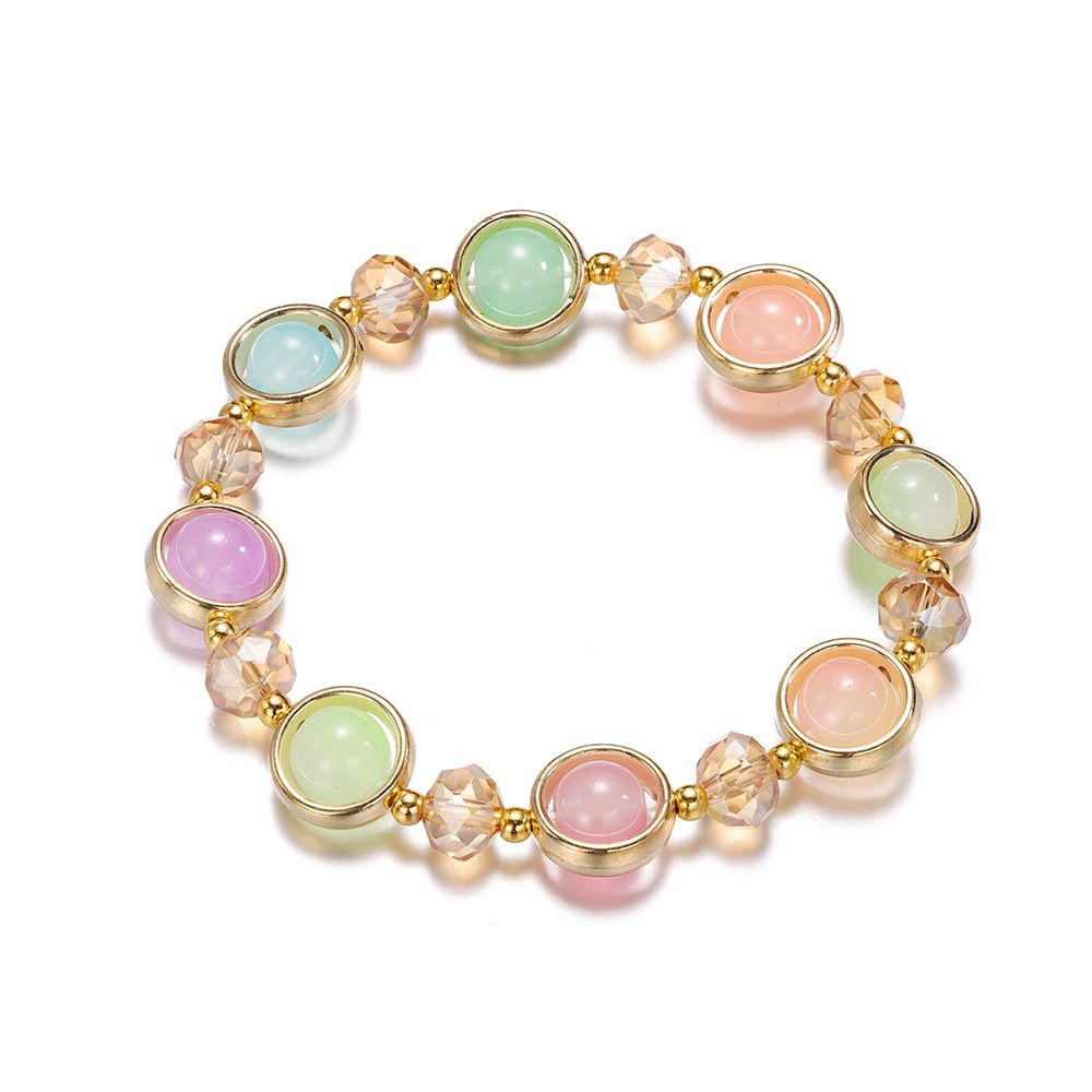 Gradient Crystal Glass Children's Bracelet