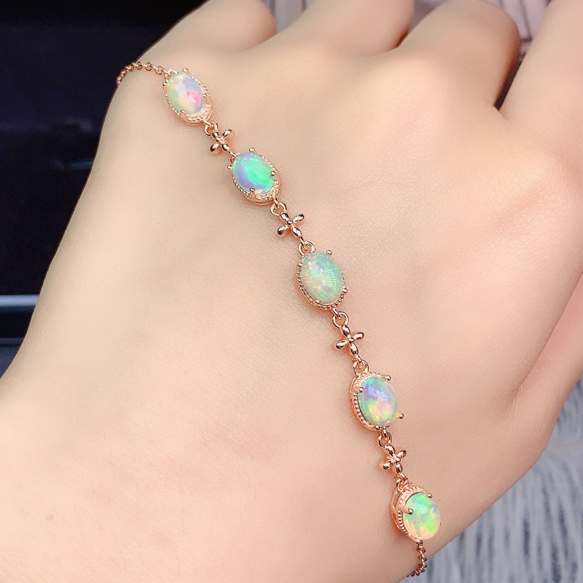 Women's Simple Personality Natural Opal Bracelet
