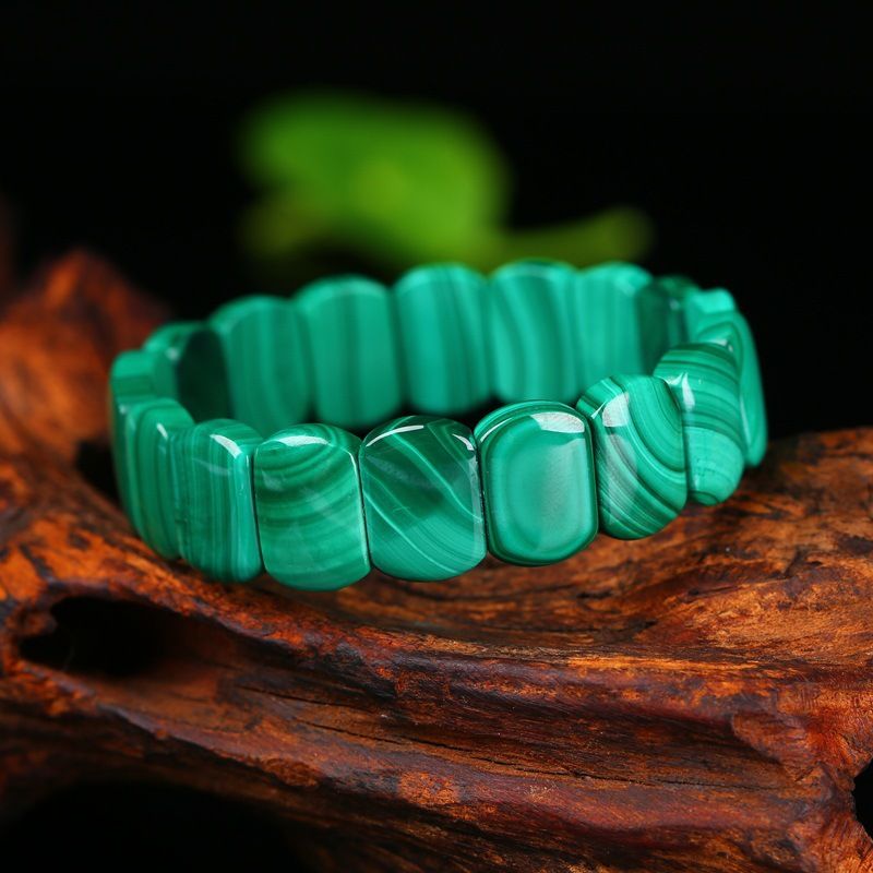 Malachite Bracelet Small Women's Clear Texture