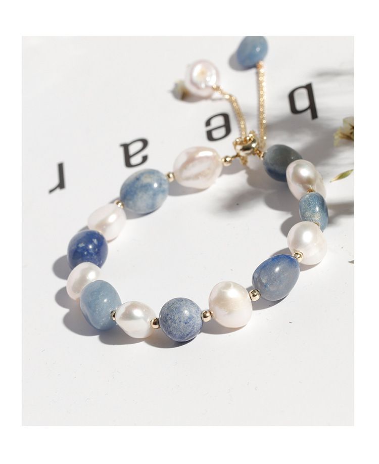 Badulan Dongling Crystal Bracelet Freshwater Pearl Crystal Bracelet Female Korean Version Simple Personality Jewelry Bracelet