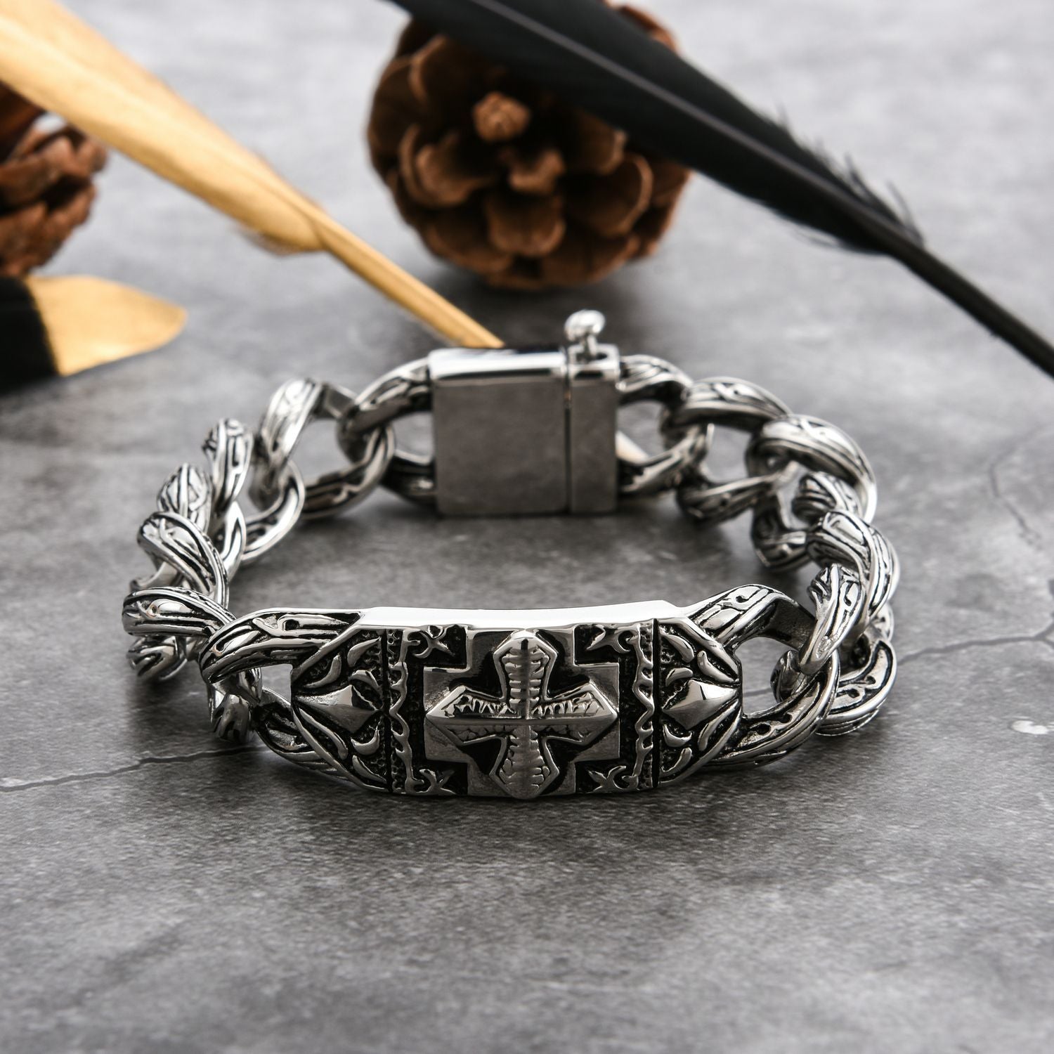 BraceletStainless Steel Bracelet Fashion Trend Cross