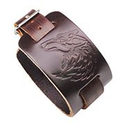 Dragon Totem Cattle Leather Bracelet Double Joint Dual-use Detachable