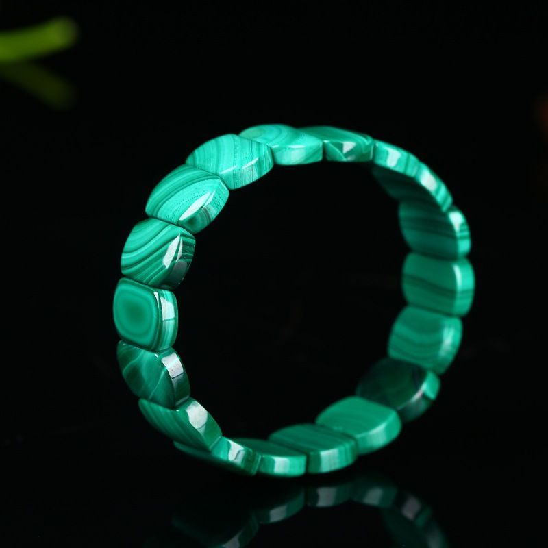 Malachite Bracelet Small Women's Clear Texture
