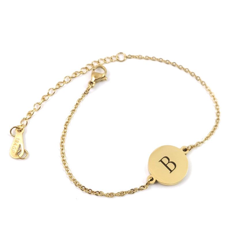 Fashion Round 26 English Letters Bracelet