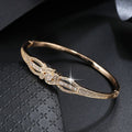 Gypsophila Bracelet Fashion Temperament Zircon Bracelet 18K Gold Plated Zicron Inlaid Holiday Style