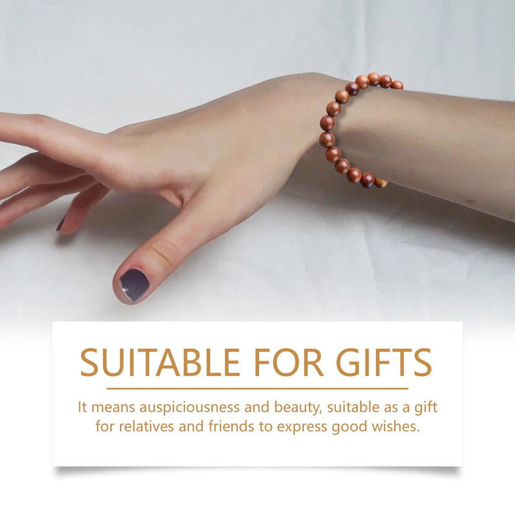 Hoexe Rosewood Bracelet Unisex Everyday Decor With Rosewood Bracelet Beaded