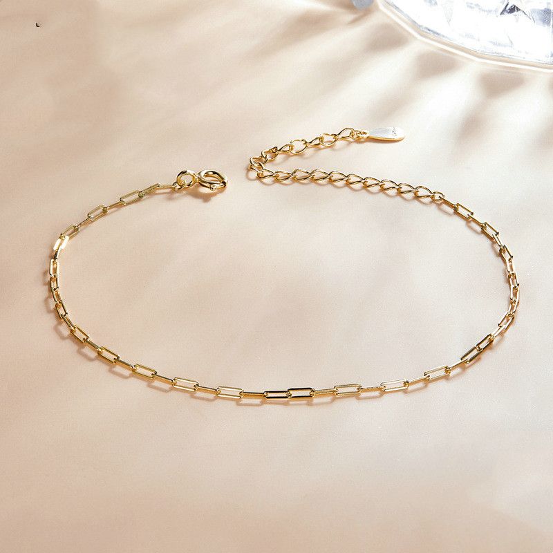 Basic Chain Bracelet Simple Cable Car Lock