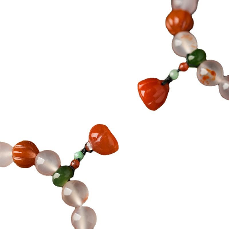 Natural Ice South Red Lychee Hand String Bracelet