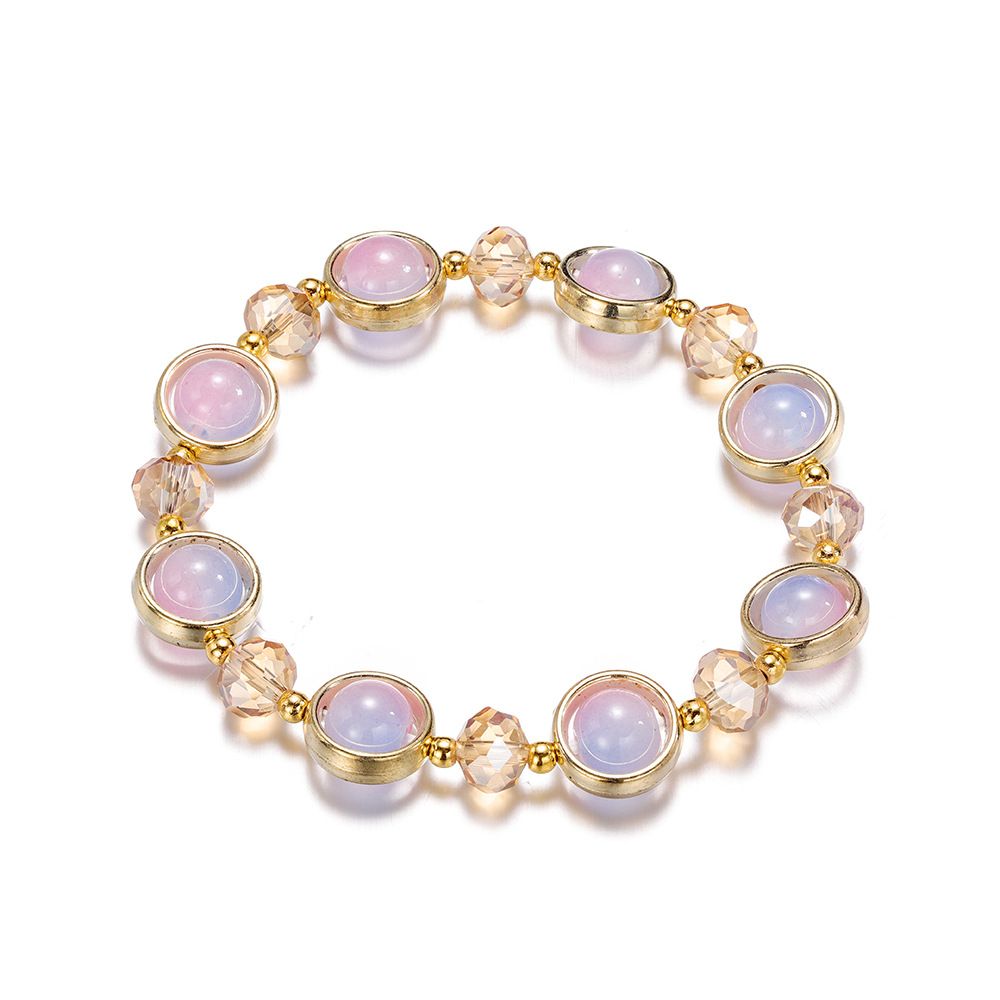 Gradient Crystal Glass Children's Bracelet